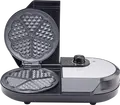 Gorenje WM1400SB Waffle Maker, 1400W, Non-stick Dual-style Plates (Heart & Square), 5 Temperature Modes, Dual Control Knobs, Black
