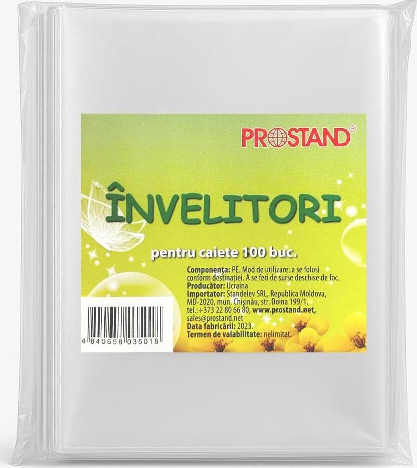 Invelitori p/u caiet si agenda 10 buc.PVC Prostand 1/100