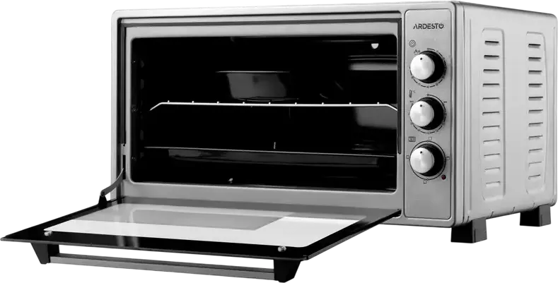 Ardesto MEO-N48GR Freestanding Electric Oven, 48L Capacity, 1700W Power, 50-320°C Temperature Range, Timer with Auto Shut-off, Gray