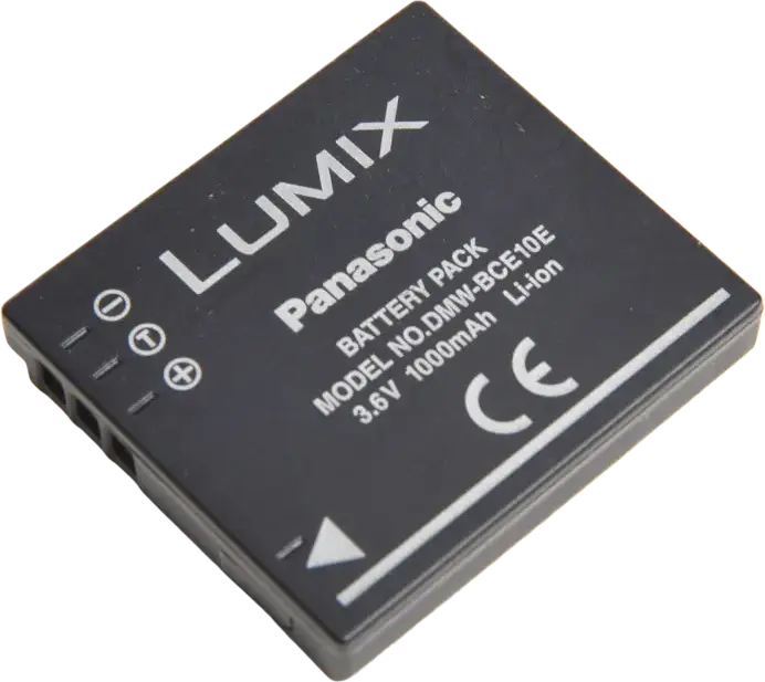Panasonic DMW-BCE10E Lithium-Ion Battery 3.6V 1000mAh for Lumix DMC-FX30 FX33 FX50 FX55 and SDR Camcorders