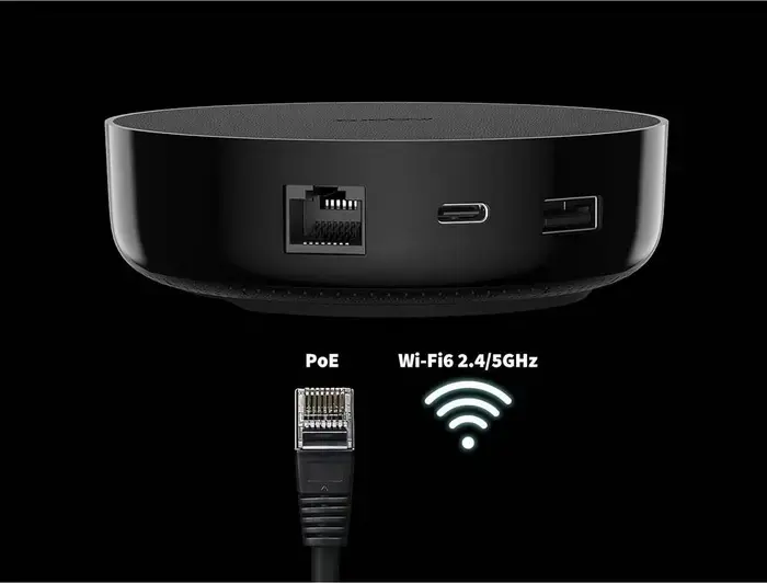 Aqara Hub M200 Smart Home Hub, Matter Controller, Thread Border Router, Zigbee Hub with 360 IR Blaster, PoE/USB-C, Ethernet, Black