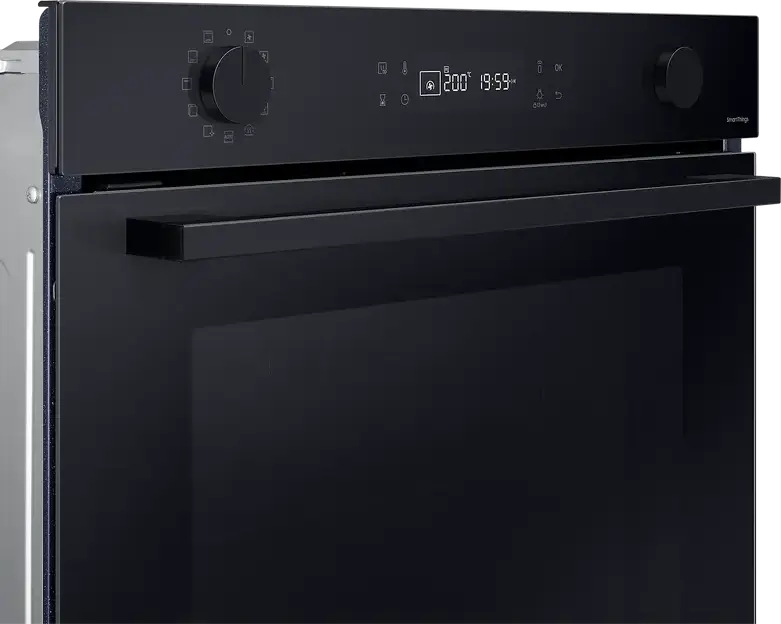 Samsung NV7B4125ZAK Built-in Electric Oven, 76L, A+ Energy Class, Black, Catalytic Cleaning, SmartThings, LED Display, Convection & Grill, 59.5cm