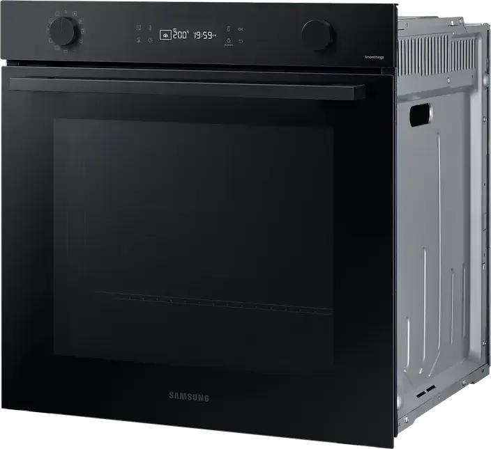 Samsung NV7B4125ZAK Built-in Electric Oven, 76L, A+ Energy Class, Black, Catalytic Cleaning, SmartThings, LED Display, Convection & Grill, 59.5cm