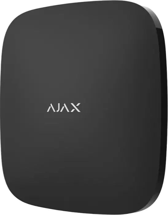 Ajax Hub Smart Alarm Control Panel, Ethernet & GSM 2G, Jeweller Radio Protocol, Support for 100 Devices, Backup Battery, Black