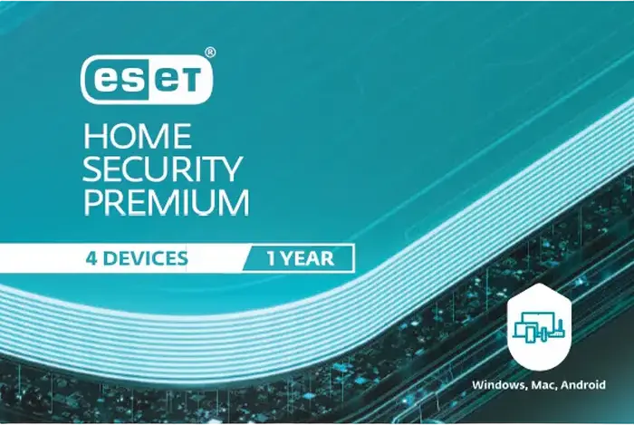 Soft ESET ESET Home Security Premium For 1 year. For protection 4 objects.