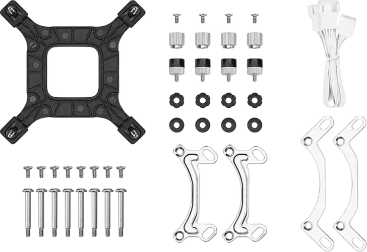 Cooler CPU Lichid AIO Deepcool LE240 V2 Alb, Radiator Aluminiu 240mm, Dual Ventilatoare 120mm PWM, Iluminare ARGB, Intel LGA 1851/1700/1200/115x, AMD AM5/AM4