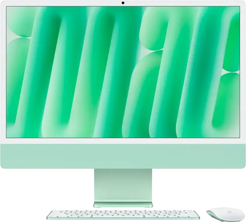 Computer All-in-One Apple iMac A3137, 24", M4 with 10-core CPU and 10-core GPU, 16GB/256GB, macOS Sequoia, Verde