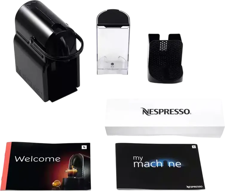 aparat de cafea DeLonghi Inissia EN80 BAE Capsule Nespresso, Pompa 19 Bar, 1260W, Rezervor 0.7L, Negru, cu Spumator de Lapte Aeroccino, Espresso si Lungo