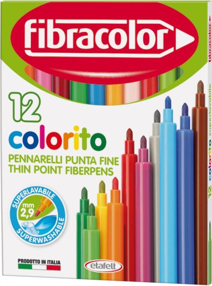 Carioci 12 cul  lavabile  Fibracolor 10539SW012SE