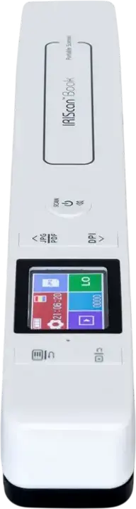 IRIScan Book 7 Dyslexic Portable Wand Scanner, A4 Color CIS, 1050 dpi, USB-C, MicroSD, Readiris OCR & Dyslexic Text-to-Speech Software, White