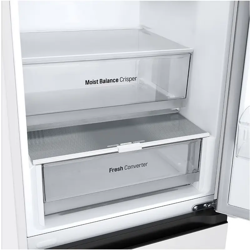LG GBV3100ESW Freestanding Bottom Freezer Refrigerator, 344L Total Net Volume, No Frost, Smart Inverter Compressor, DoorCooling+, White, 186 cm