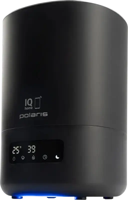 Polaris PUH 8080 Ultrasonic Air Humidifier, 4.5L Water Tank, WiFi Connectivity IQ home, LED Display, Hygrometer, Remote Control, Black