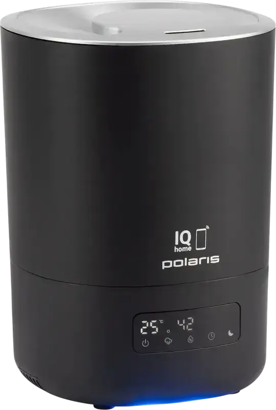 Polaris PUH 8080 Ultrasonic Air Humidifier, 4.5L Water Tank, WiFi Connectivity IQ home, LED Display, Hygrometer, Remote Control, Black