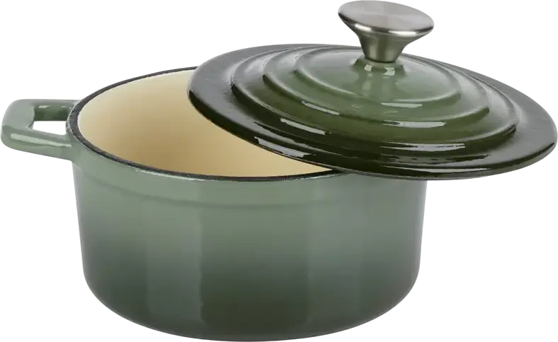 Cratiță Alpina Cast Iron, 0,8L, 14cm, Verde