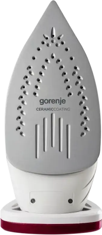 Fier de calcat cu abur Gorenje SIH3000RBC SteamCarePro, 3000W, Talpa Ceramic, Abur Continuu 40g/min, Jet Abur 105g/min, Rezervor 350ml, Anti-calc, Bordo