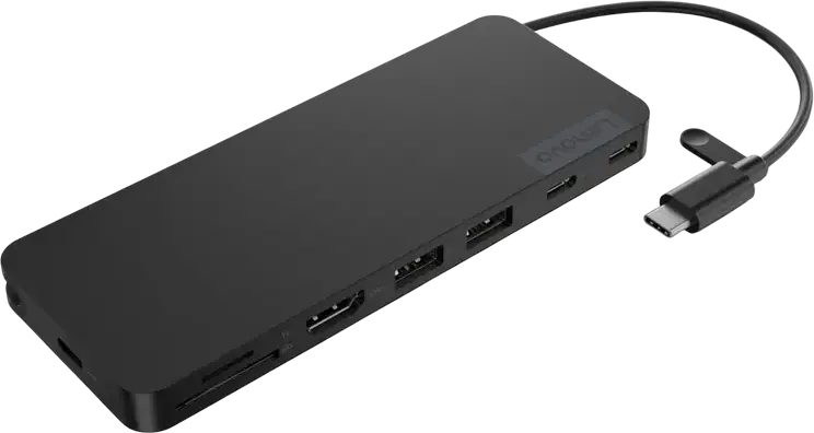 Stație Docking Lenovo USB-C Slim Travel Dock, Negru
