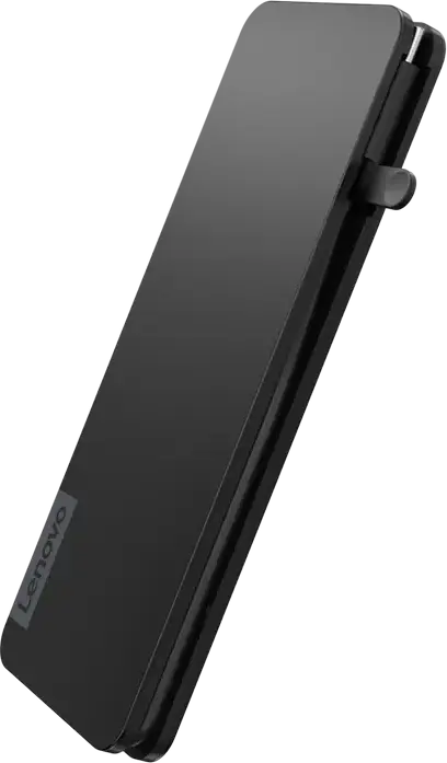Док-станция Lenovo USB-C Slim Travel Dock, хаб 8-в-1 с HDMI 4K@60Hz, USB 3.2 Gen 2 Type-A и Type-C, слотом для SD карт, Power Delivery 65W, черный