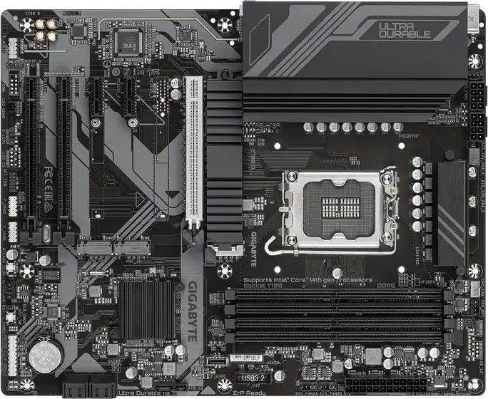 Материнская плата Gigabyte Z790 D LGA1700 Intel Z790 ATX DDR5 SDRAM до 7600МГц OC макс. 192ГБ PCIe 5.0 x16 3x M.2 Gen4 2.5GbE HDMI 2.1 DisplayPort