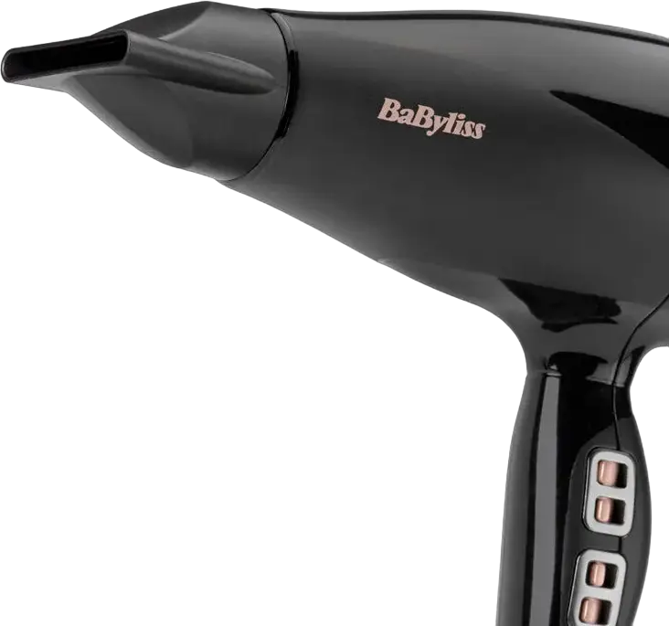 BaByliss 6716DE Air Power Pro Hair Dryer, 2300W Professional AC Motor, Ionic Ceramic Technology, AirGlide, 3 Temp 2 Speed, Diffuser & 2 Concentrators