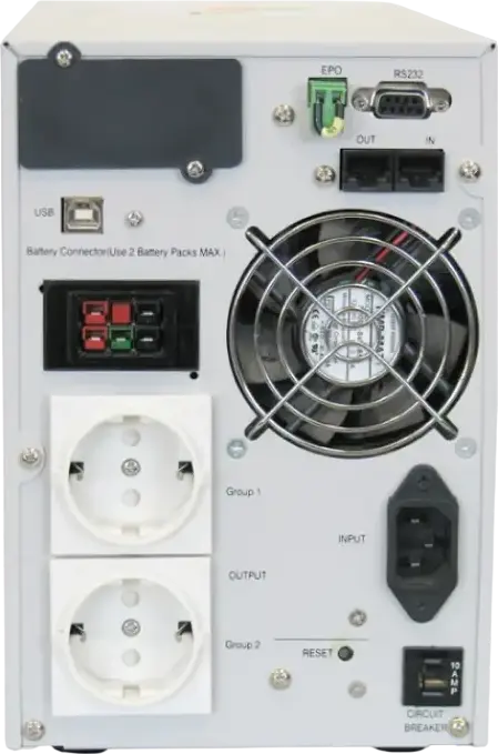 ИБП Powercom Vanguard VGD-1500 Online Double Conversion, 1500ВА/1050Вт, Чистая Синусоида, Время Переключения 0мс, LCD-дисплей, RS-232/USB, Tower/Rackmount