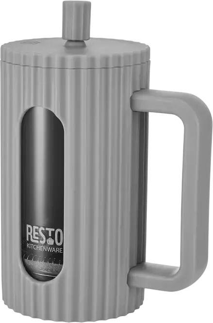 Cafetiera French Press RESTO 90532, 0,6L, Gri deschis