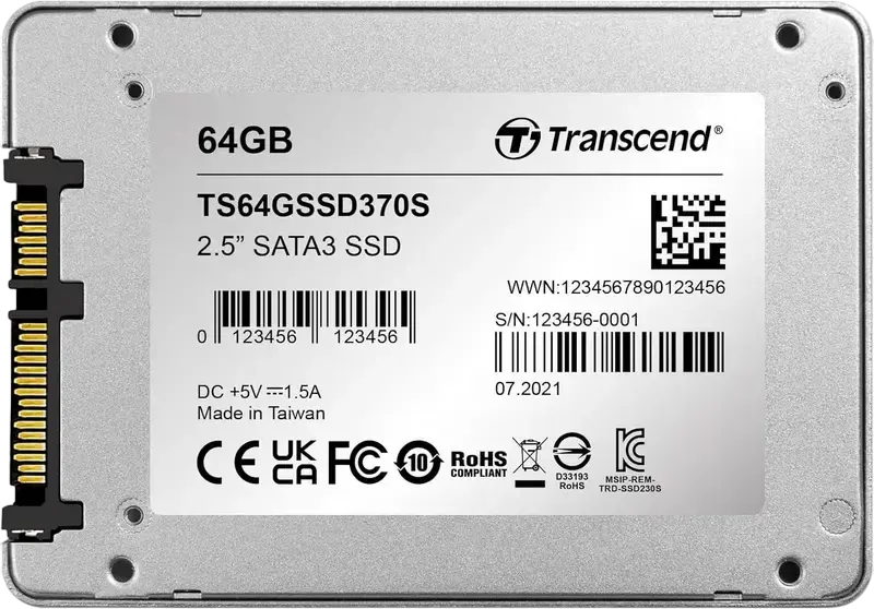 Unitate SSD Transcend SSD370S, 64GB, TS64GSSD370S