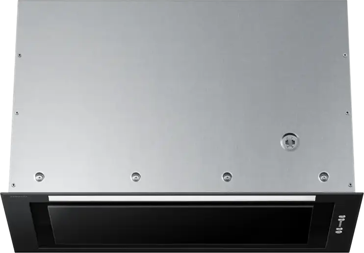 Встраиваемая вытяжка Samsung NK52FG455CC, черное стекло и нержавеющая сталь, производительность до 647 м3/ч (Booster), LED-подсветка, режим рециркуляции