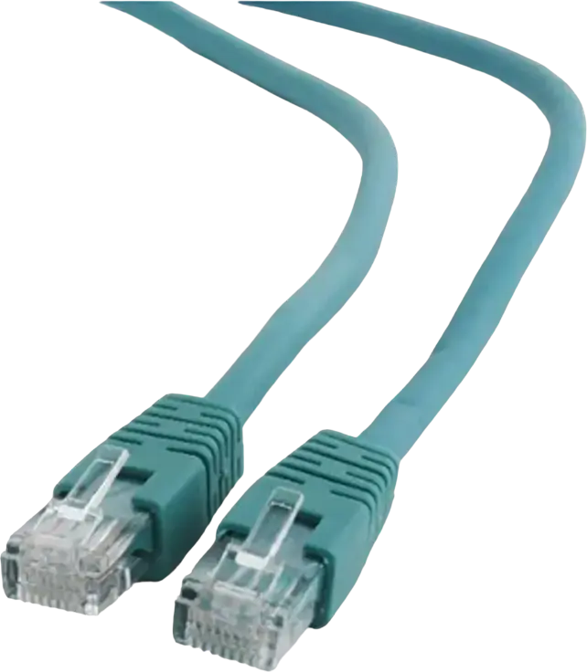 Cablexpert PP6U-1M/G Cat6 UTP Patch Cord, 1m Green Ethernet Cable, RJ45 to RJ45, 250 MHz, 50u Gold Plated Contacts for Gigabit Networks
