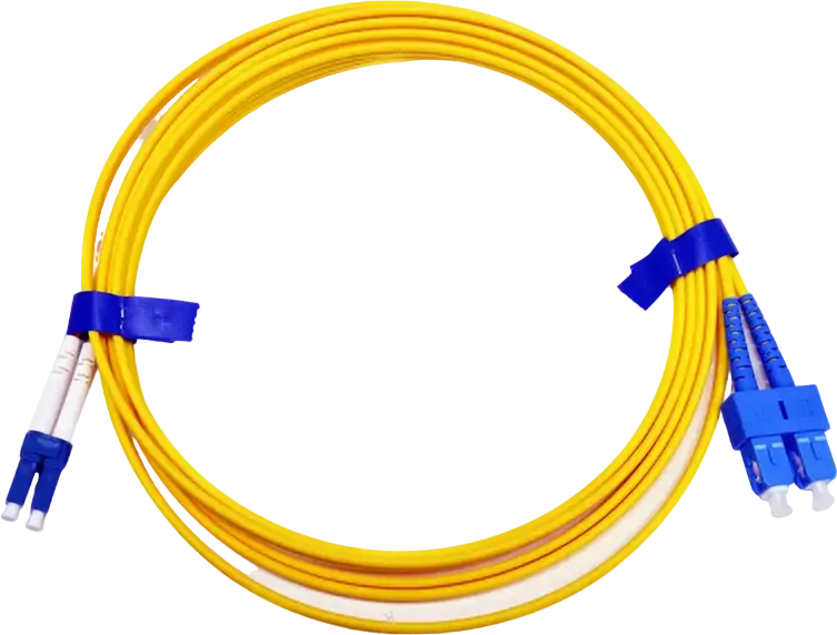 Cablu Patch Cord Fibra Optica APC Electronic SC-LC-3D, Single-mode Duplex, SC la LC, Polizare APC, 3m, Galben