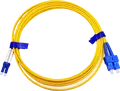 Cablu Patch Cord Fibra Optica APC Electronic SC-LC-3D, Single-mode Duplex, SC la LC, Polizare APC, 3m, Galben