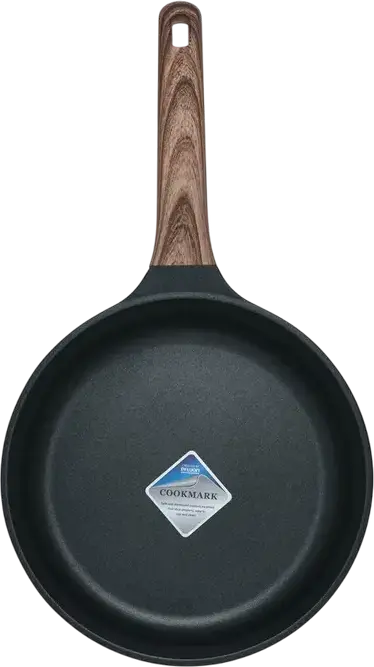 Resto RAN 93909 Frypan 24 cm, Aluminum with Pfluon Cookmark Non-Stick Coating, PFOA Free, Induction and All Gas/Electric Hobs, Black