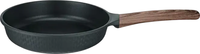 Resto RAN 93909 Frypan 24 cm, Aluminum with Pfluon Cookmark Non-Stick Coating, PFOA Free, Induction and All Gas/Electric Hobs, Black