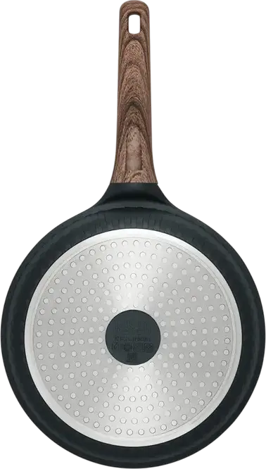 Resto RAN 93909 Frypan 24 cm, Aluminum with Pfluon Cookmark Non-Stick Coating, PFOA Free, Induction and All Gas/Electric Hobs, Black