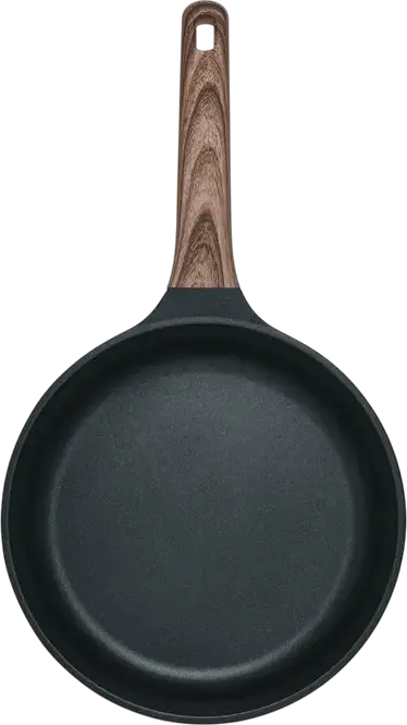 Resto RAN 93909 Frypan 24 cm, Aluminum with Pfluon Cookmark Non-Stick Coating, PFOA Free, Induction and All Gas/Electric Hobs, Black