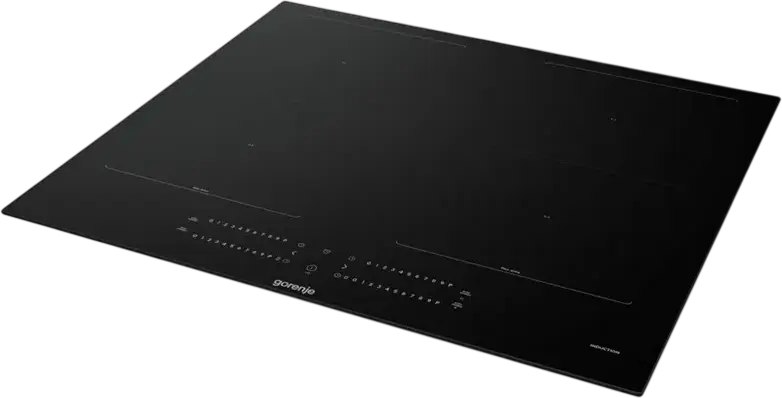 Gorenje GI6442BSC Built-in Induction Hob, 4 Zones with Double FlexArea and ZoneSlide Control, Vitroceramic Black Surface, Digital LED, 7.36 kW