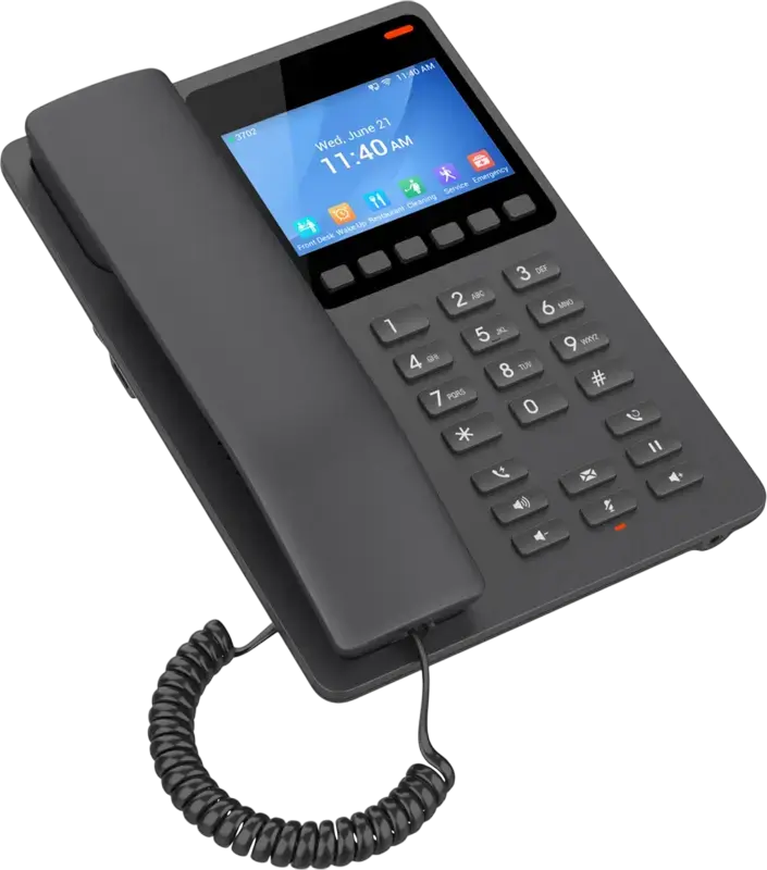 Telefon IP Grandstream GHP631W, Negru