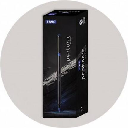 Stilou Gel LINC Pentonic 0.6mm 856V, Cerneala cu Uscare Rapida Fara Patari, Corp Ergonomic Usor pentru Birou si Scoala