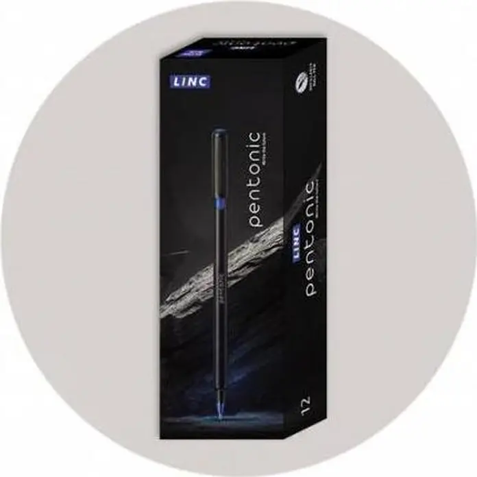 Stilou Gel LINC Pentonic 0.6mm 856V, Cerneala cu Uscare Rapida Fara Patari, Corp Ergonomic Usor pentru Birou si Scoala