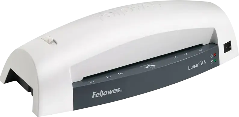 Ламинатор Fellowes Lunar A4 для документов до A4, поддержка пленок 80-125 микрон, индикатор готовности и рычаг удаления замятий, белый