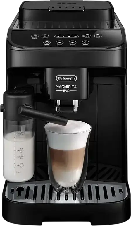 DeLonghi Magnifica Evo ECAM290.51.B Automatic Coffee Machine, LatteCrema System, 15 Bar, 1.8L Tank, 1450W, Black
