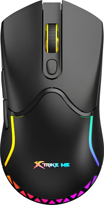Xtrike Me GW-610 Dual-Mode Wireless/Wired Gaming Mouse, 8000 DPI Optical Sensor, 7 Buttons, RGB Backlight, 500mAh Battery, USB Type-C, Ergonomic