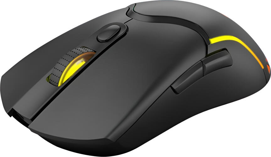 Xtrike Me GW-610 Dual-Mode Wireless/Wired Gaming Mouse, 8000 DPI Optical Sensor, 7 Buttons, RGB Backlight, 500mAh Battery, USB Type-C, Ergonomic