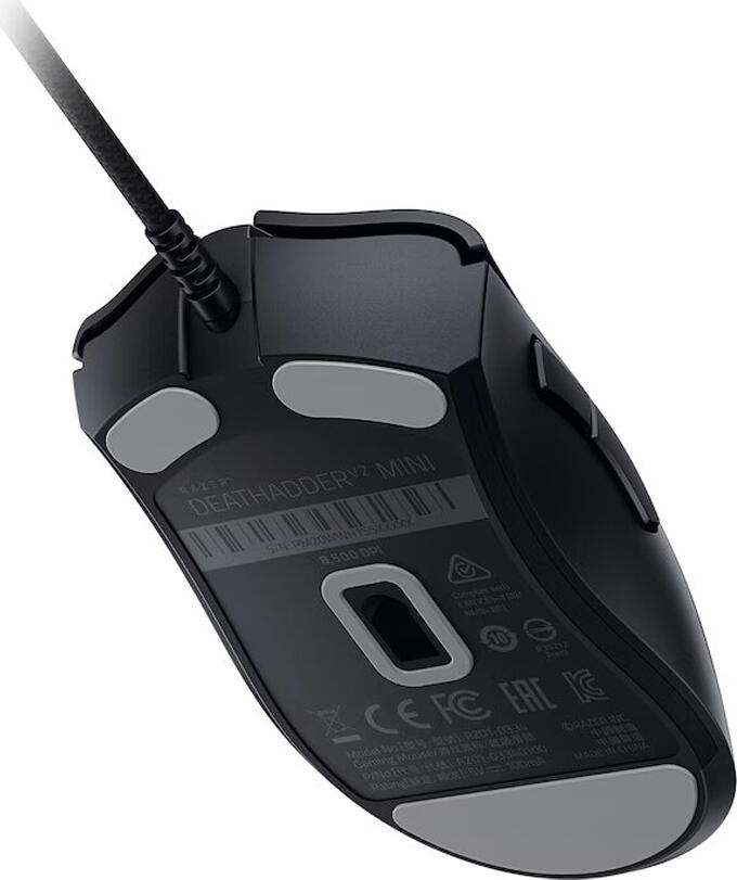 Razer DeathAdder V2 Mini Wired Gaming Mouse, 8500 DPI Optical Sensor, 6 Programmable Buttons, Razer Optical Switches, Chroma RGB, Black, 62g