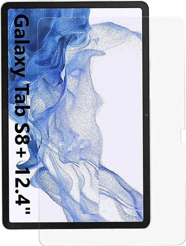 Helmet Diamond Glass Tempered Screen Protector for Samsung Galaxy Tab S8 Plus 12.4", HMTDGSMTS8PL, Anti-Fingerprint, Scratch & Impact Resistant