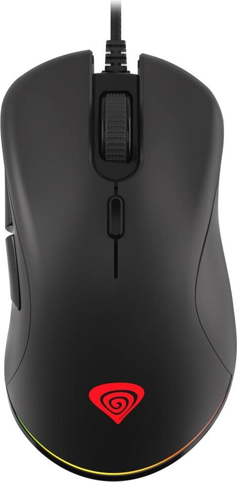 Genesis Mouse Krypton 200, 6400 DPI, RGB Illuminated, Silent, With Software, Black