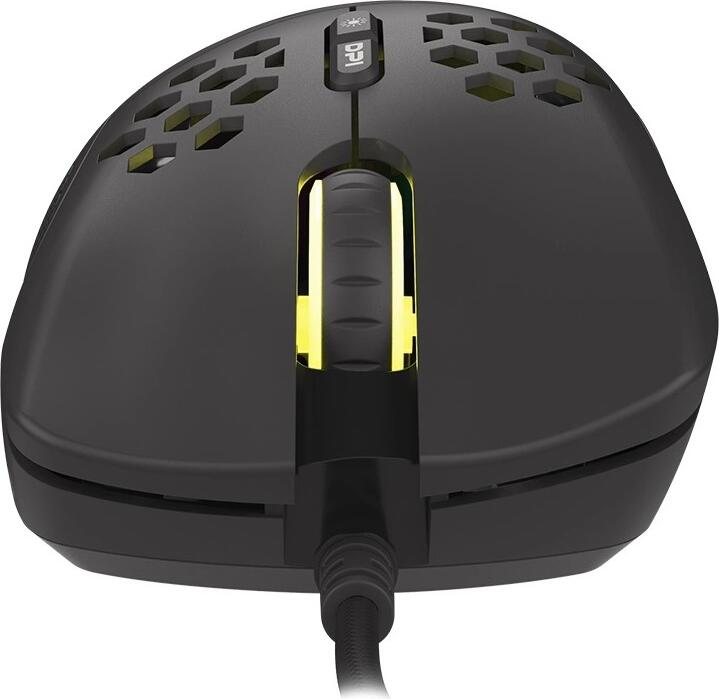 Genesis Krypton 555 Ultra-Light Gaming Mouse, Pixart PAW3333 Optical Sensor, 8000 DPI, 7 Programmable Buttons, RGB PRISMO Lighting, Paracord Cable