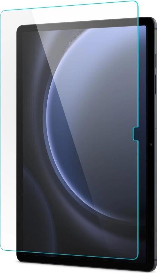 Helmet Diamond Glass Tempered Screen Protector for Samsung Tab S9 FE Plus 12.4 inch, Scratch and Dust Resistant, High Transparency Full Coverage