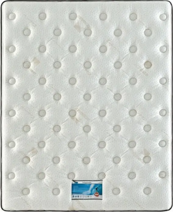 Saltea Ortopedica Majestic, 140x190 cm, Inaltime 26 cm, resorturi individuale Pocket Spring, spuma cu memorie Blue Gel, husa Tencel antibacteriala, topper inclus
