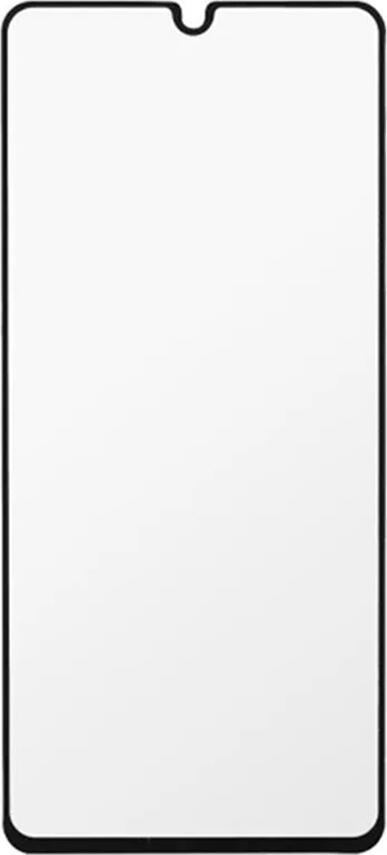 Helmet Diamond Glass 4D Tempered Glass Screen Protector for Samsung Galaxy A41, Shockproof and Scratch Resistant Anti-Fingerprint Front Cover, Black