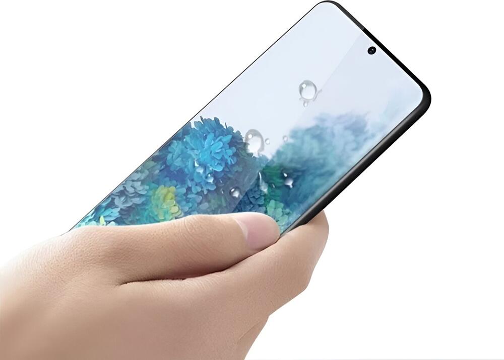 Helmet Diamond Glass 4D Full Glue Tempered Glass Screen Protector for Samsung S20, Ultra-Thin Scratch and Impact Resistant Full Coverage Front Film